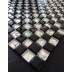 Glass And Carving Resin Mosaic Tile - Black And White
